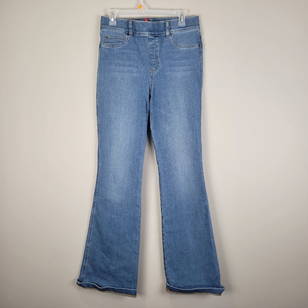 Spanx High Rise Flare Jeans Tummy Control Medium 20960R